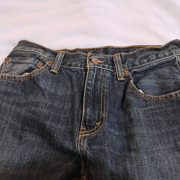 Classic Men's Straight Jeans in Deep Blue - Picture 2 of 12